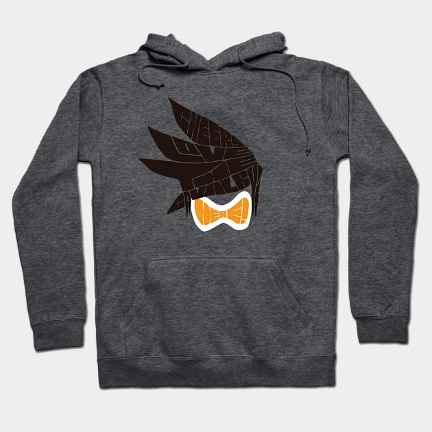 Tracer Typography Hoodie by CaffeinatedRoman